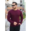 Erkek örgü Desen Bisiklet Yaka Kazak