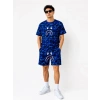Erkek Oversize Kalıp Pubg Bape X hark Nakışlı Cepli Şort Takım  avi