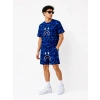 Erkek Oversize Kalıp Pubg Bape X hark Nakışlı Cepli Şort Takım  avi