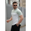 Erkek Parçalı Renk Kısa Kollu Tişört