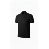 Erkek Pike Kumaş Düğmeli Yaka Regular Fit Günlük Kısa Kol Tişört Tshirt  iyah