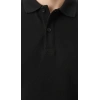 Erkek Pike Kumaş Düğmeli Yaka Regular Fit Günlük Kısa Kol Tişört Tshirt  iyah
