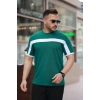 Erkek şerit Detaylı Kısa Kollu Tshirt