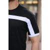 Erkek şerit Detaylı Kısa Kollu Tshirt