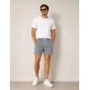 ERKEK u Yolu Çizgili Şort Ön Arka Cepli astikli Bel Regular Fit Yazlık Şort  iyah
