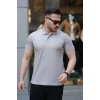 Erkek Yakalı Kagi Kumaş Kısa Kollu Tshirt