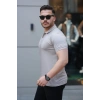 Erkek Yakalı Kagi Kumaş Kısa Kollu Tshirt