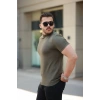Erkek Yarım Balıkçı Yaka Kısa Kollu Tshirt