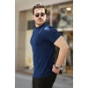 Erkek Yarım Balıkçı Yaka Kısa Kollu Tshirt