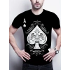 Erkekkısa Kollu Yuvarlak Yaka Desenli Viskon Tshirt