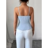 Kadın Askılı önü Döğmeli Atlas Bluz