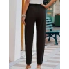 Kadın Beli Lastikli Keten Pantolon