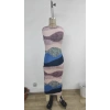Kadın Sıfır Kol Sıfır Yaka Drape Detaylı Midi Janjan Dalgıç Elbise