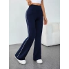 Kadın Yüksel Bel Yan şerit Detaylı Uzun Dalgıç Tayt