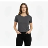 Thirt Bisiklet Yaka lim Fit ikralı Tişört Günlük Basic Body  Füme