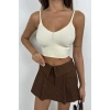 V Yaka Crop Bluz