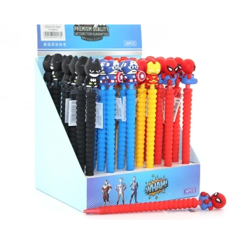 07 Uçlu Karışık Kahraman Figürlü Kalem