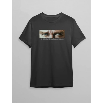 10 Kasım Unisex Atatürk Baskılı Tshirt  iyah