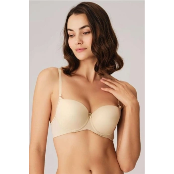 Anıl Balenli Desteksiz Dolgusuz Askıları Çıkabilen Günlük Klasik T-Shirt Sütyeni