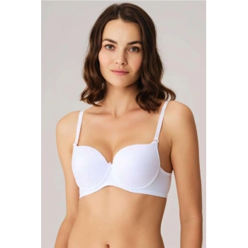 Anıl Balenli Desteksiz Dolgusuz Askıları Çıkabilen Günlük Klasik T-Shirt Sütyeni