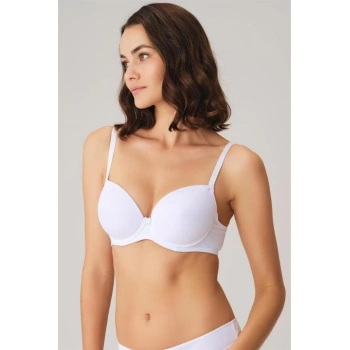 Secretsita Balenli Desteksiz Dolgusuz Askıları Çıkabilen Günlük Klasik T-Shirt Sütyeni