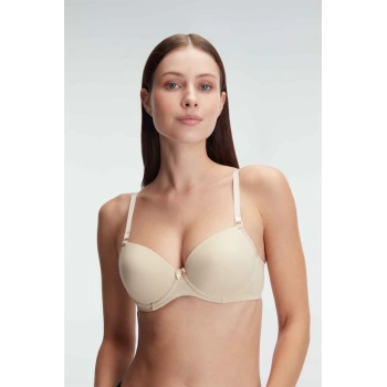 Secretsita Balenli Desteksiz Dolgusuz Askıları Çıkabilen Günlük Klasik T-Shirt Sütyeni