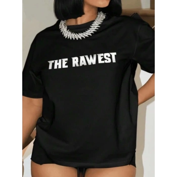 Baskılı Oversize Tshirt  iyah