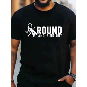 Erkek Around Baskılı Süprem Tshirt