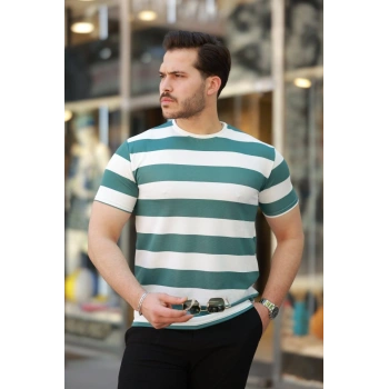 Erkek çift Renk Pamuklu örme Kumaş Kısa Kollu Tshirt