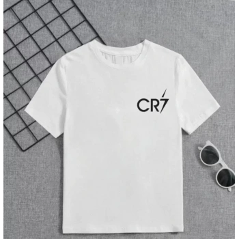 Erkek Çocuk Baskılı TShirt  Beyaz