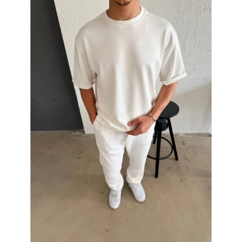 Erkek Duble Kol Basic Tişört