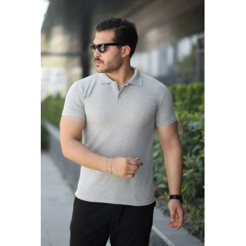 Erkek Kısa Kollu Yakalı Tişört