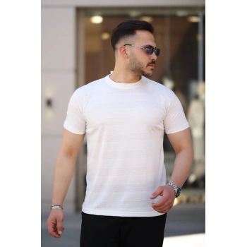 Erkek Mini Jakarlı Kısa Kollu Tshirt