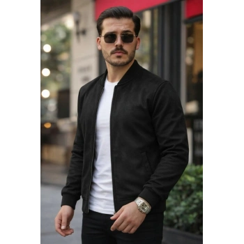 Erkek önden Fermuarlı Içi Astarlı üet Ceket