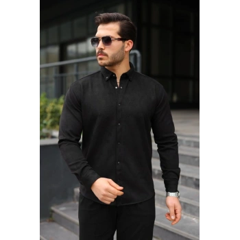 Erkek Uzun Kollu üet Gömlek