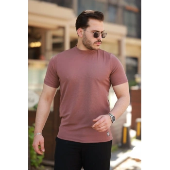 Erkek Yarım Balıkçı Yaka Kısa Kollu Tshirt