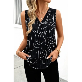 Kadın Askılı V Yakalı Süprem Bluz