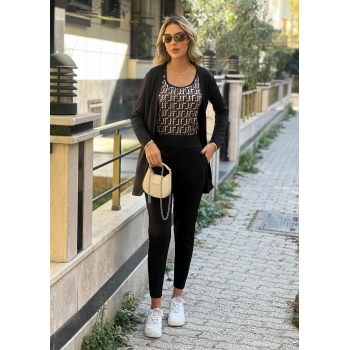 Kadın Uzun Kollukrep üçlü Takım