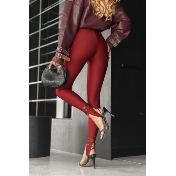 Kadın Yüksek Bel Topuk Altından Geçmeli Dalgıç Tayt