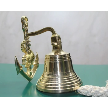 Pirinç Duvara Asmalı Çapalı Çan