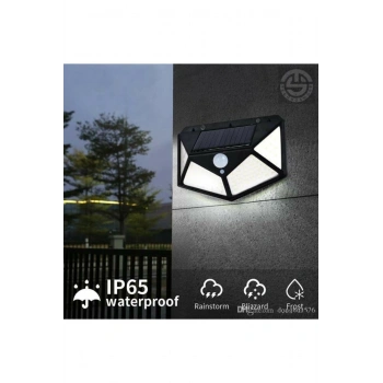 Solar Bahçe Aydınlatma Lambası 100 Led
