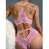 Secretsita Pembe Dantelli Fantezi Bralet Sütyen Takımı