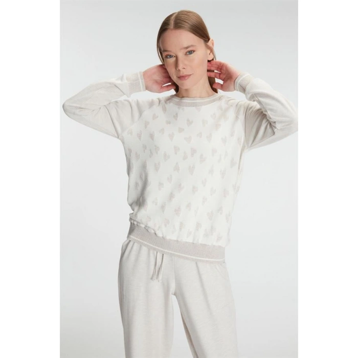 Secretsita Uzun Kollu Sweatshirt Pantolon Takım Pijama Takımı