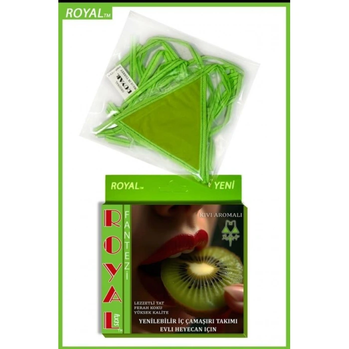 Secretsita Fantezi Tüketilebilen Yenilebilir Kivi Aromalı İç Çamaşırı Takımı