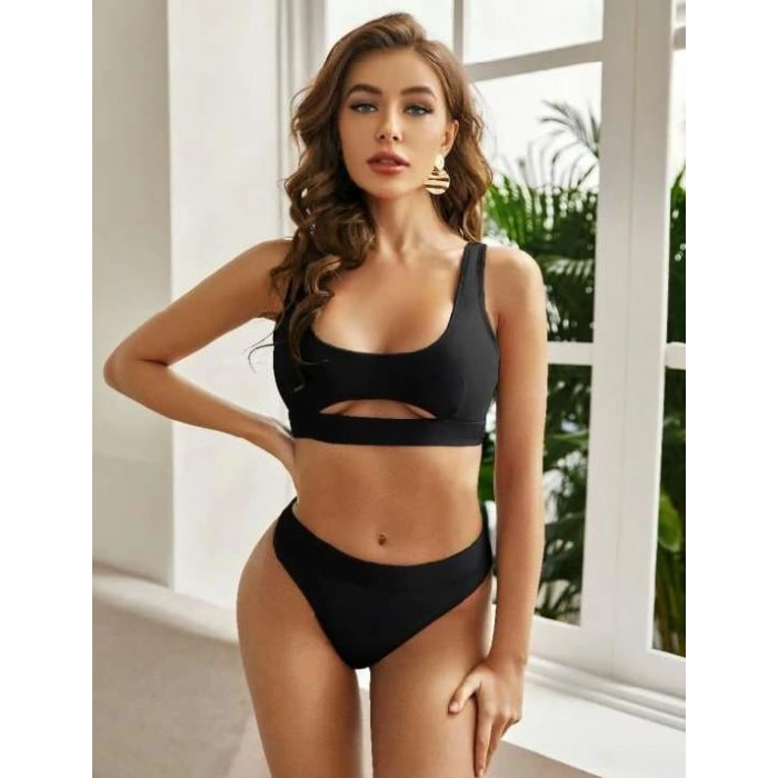 Secretsita Siyah Göğüs Dekolteli Fantezi Sütyen Takımı