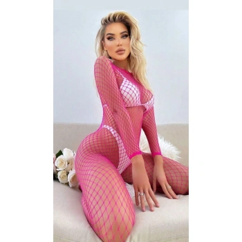 Secretsita Özel Tasarım Geniş File Fantezi Vücut Çorabı