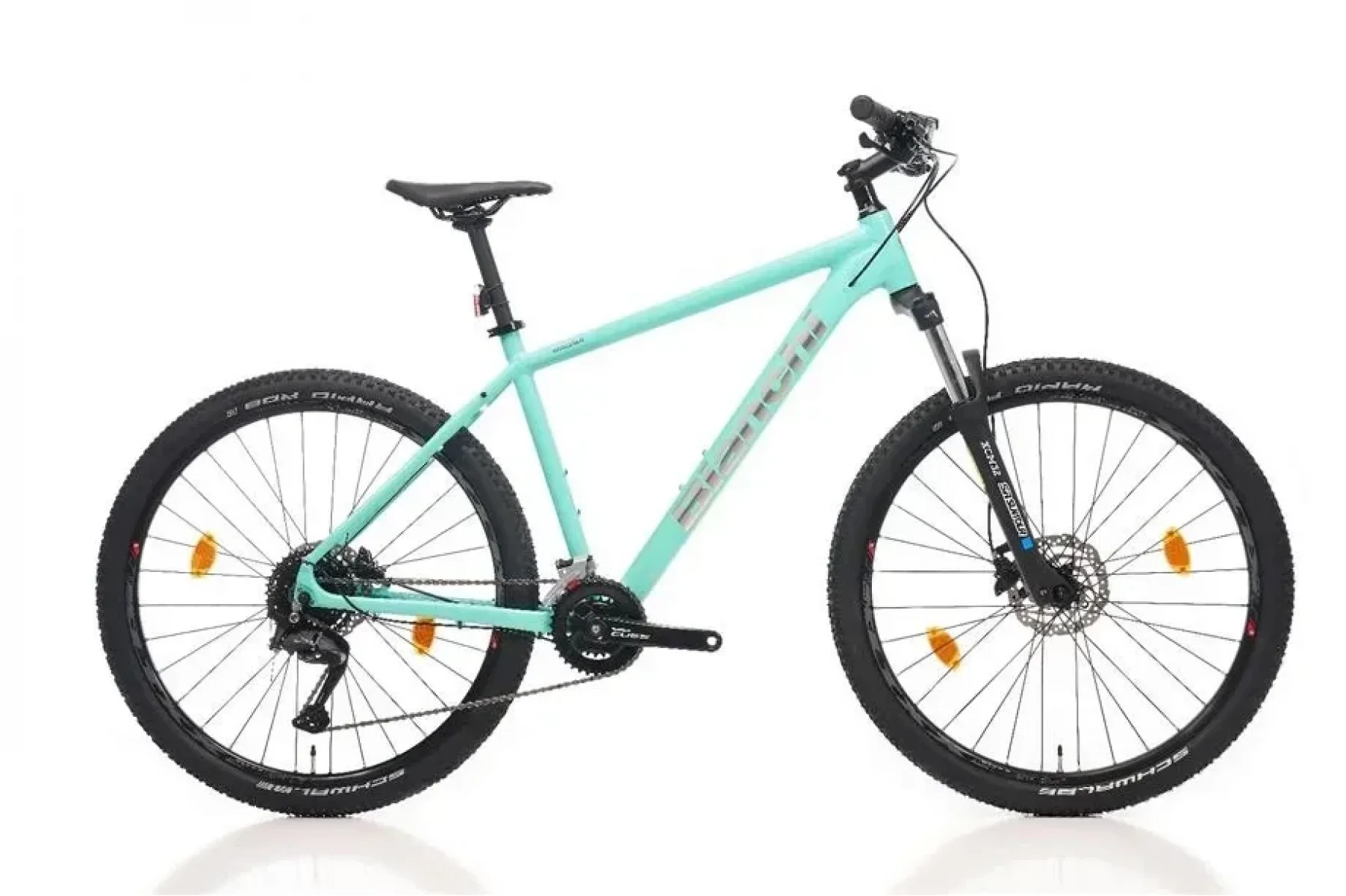 BIANCHI MAGMA 27S CUES ERKEK DAĞ BİSİKLETİ 480H HD 27.5 JANT 18 VİTES CELESTE SILVER GLOSS