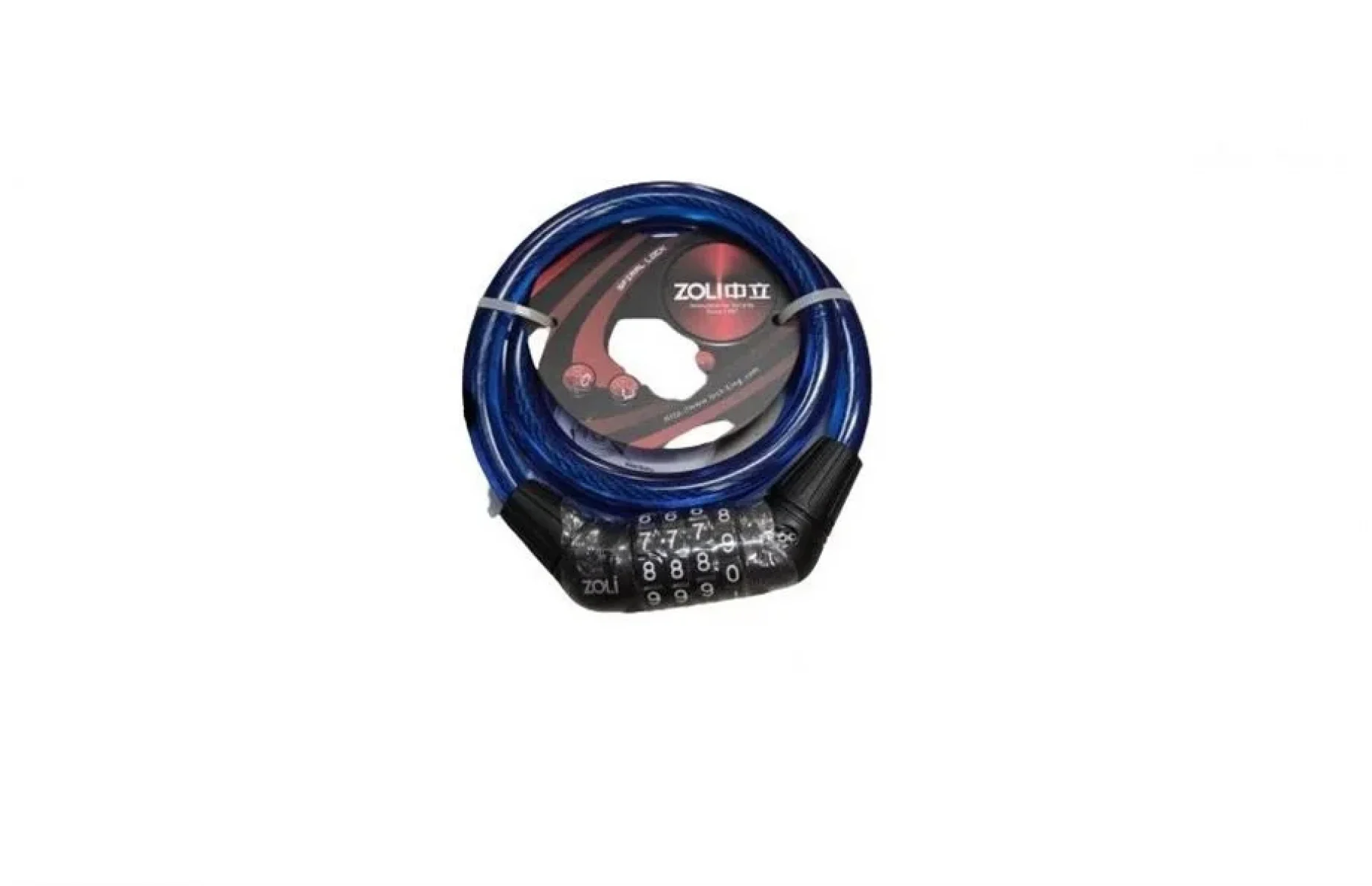 ZOLİ 12X1000 BİSİKLET ŞİFRELİ KİLİT XBYC 4522 MAVİ