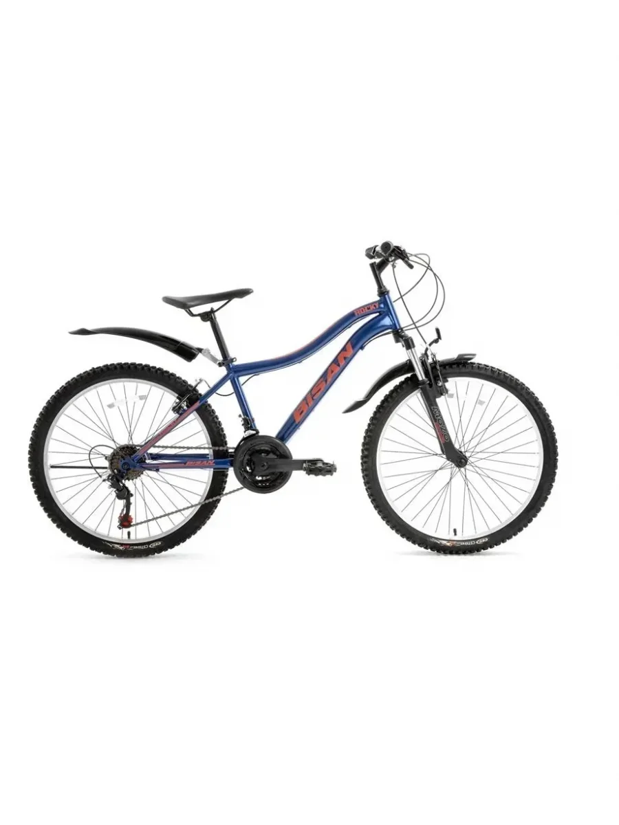 BİSAN ROCKY ERKEK DAĞ BİSİKLETİ 42CM V 26 JANT 21 VİTES LACİVERT KIRMIZI