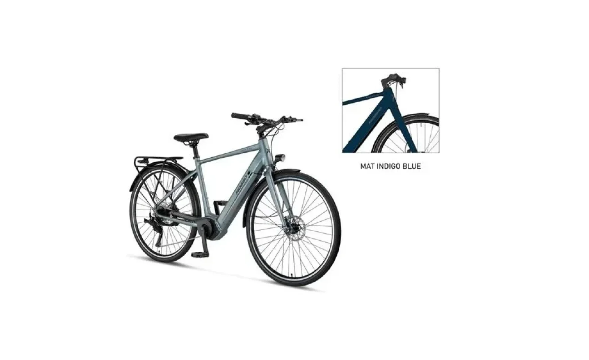 MOSSO HORIZON ELEKTRİKLİ ŞEHİR BİSİKLET 500H HYD 28 JANT 9 VİTES INDIGO BLUE